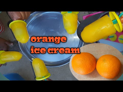 orange ice cream recipe in telugu|home made ice cream|ఐస్క్రీమ్ రెసిపీ