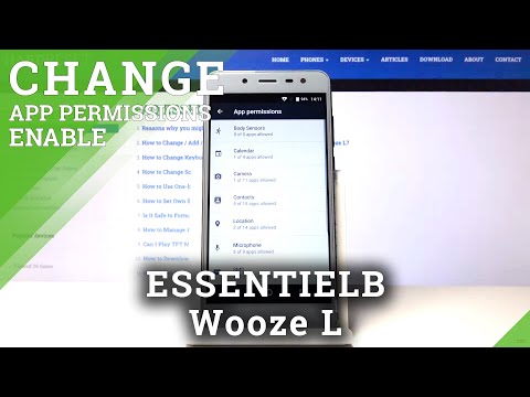 Manage Apps Settings – ESSENTIELB Wooze L and Apps Permissions