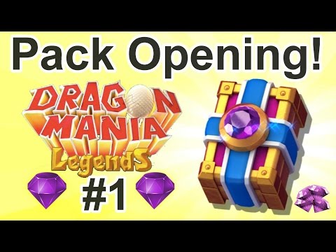 Dragon Mania Legends PACK OPENING! - New Dragons GALORE! #1
