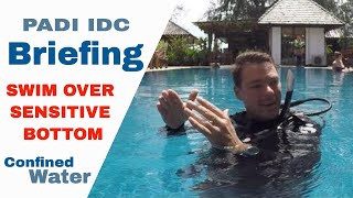 PADI IDC Briefing Swim Over a Sensitive Bottom Confined Water