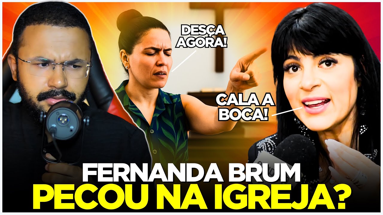 FERNANDA BRUM foi EXORTADA por uma PROFETISA no CULTO - QUEM tá CERTA?