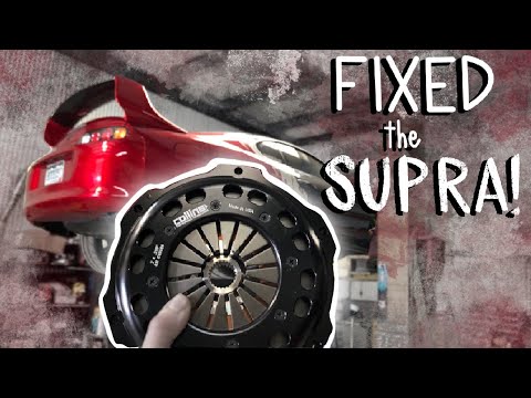 FIXED THE CLUTCH! SINGLE TURBO MKIV SUPRA!