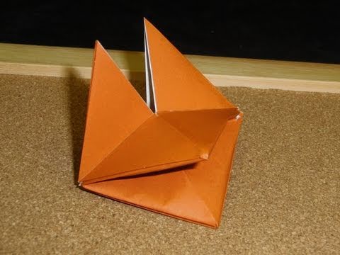 Daily Origami:  067 - Fox Puppet