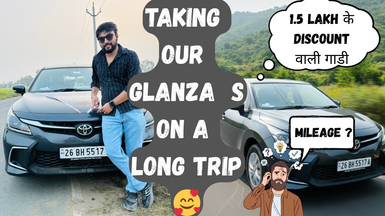 New Car and Long Trip 😍 Real Mileage Queen - Glanza/Baleno || Lakhan Automotive ||