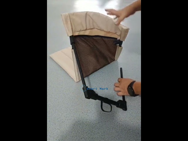 كرسي أرضي قابل للطي (اسود)