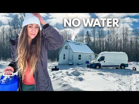 No Water at My Off Grid Cabin (In WINTER)