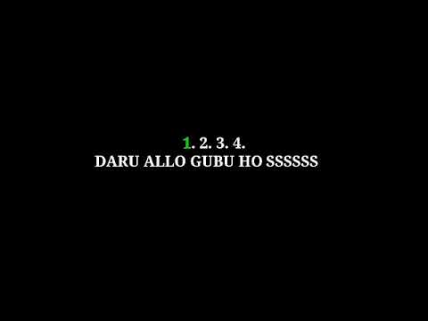 DARU ALLO GUBII HO | LYRICAL | Apatani Song
