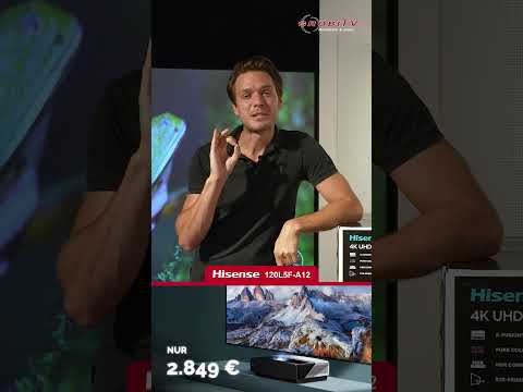266 cm breite CLR Rahmenleinwand mit Hisense 120l5f LaserTV für nur 2849,-- Euro