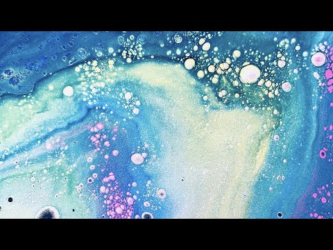 【Ocean Series 4】Coral Reef/ Fluid Art/ Funnel Pour/ フルイドアート/ポーリングアート/抽象画/現代アート