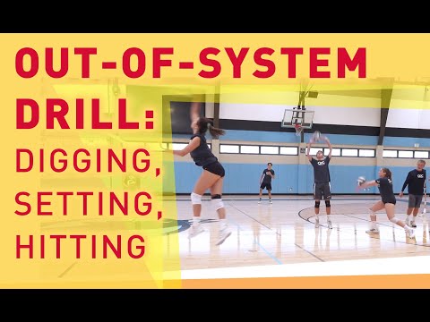 Out of system drill  Digging, setting, hitting