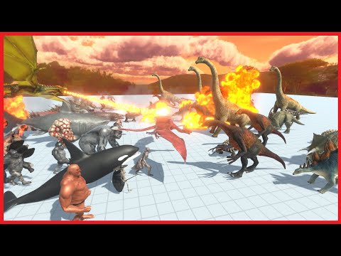 INFERNAL+MUTANT PRIMATES+FANTASY+AQUATIC VS 4x FACTIONS - ANIMAL REVOLT BATTLE SIMULATOR