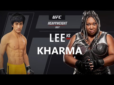 UFC4 | Bruce Lee vs Kharma wwe (EA Sports UFC 4)