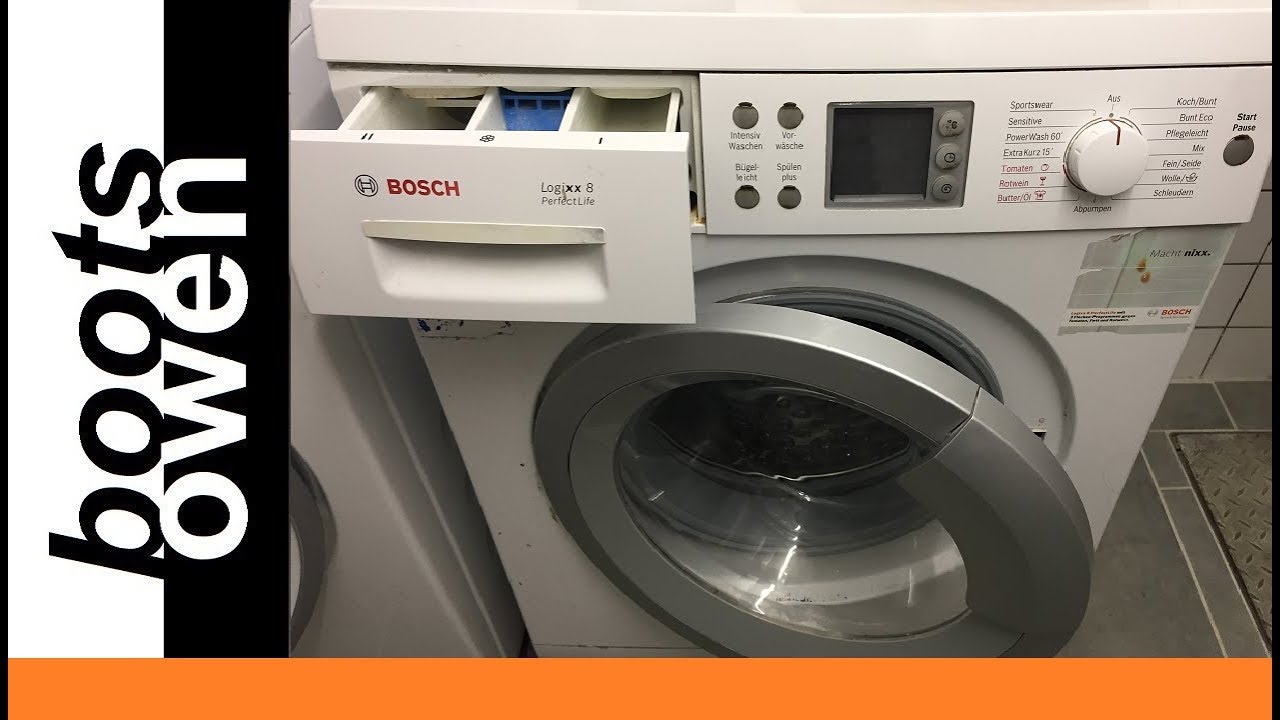 How to clean Bosch Logixx 8 filter, and open door!