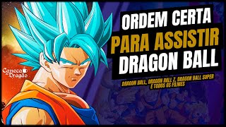 GUIA COMPLETO de como assistir DRAGON BALL! Ordem Cronológica do anime e filmes! Até o Super! 2022