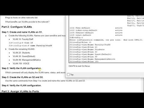 Packet Tracer 3.3.12 - VLAN Configuration