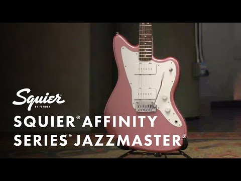 Squier Affinity Series Jazzmaster Burgundy Mist - Indian Laurel Elektro Gitar - Video