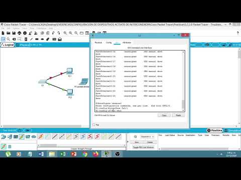 Ejercicio 5.2.2.8 Cisco Packet Tracer