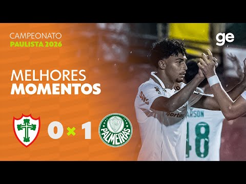 PORTUGUESA 0 X 1 PALMEIRAS | MELHORES MOMENTOS | 1ª RODADA | CAMPEONATO PAULISTA 2026 | ge.globo