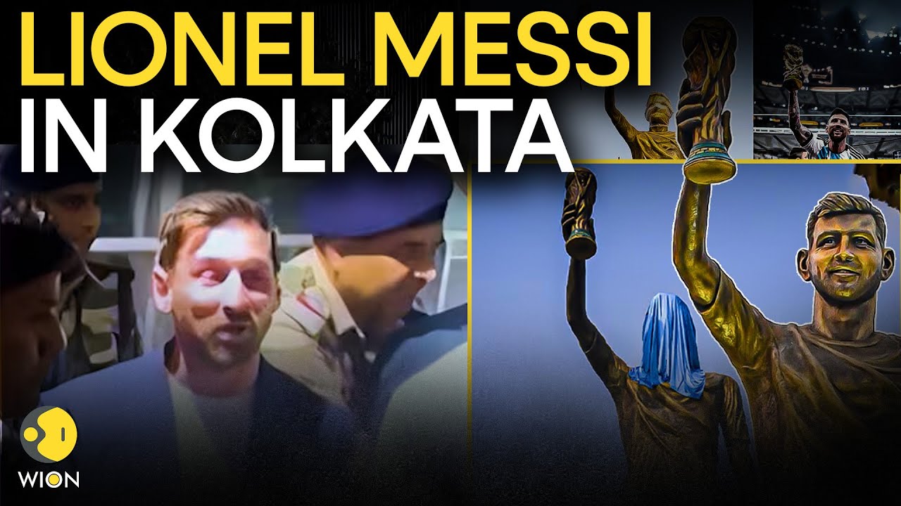 Lionel Messi in India LIVE: Lionel Messi Arrives in Kolkata, Fans Gather To See Football Star | WION