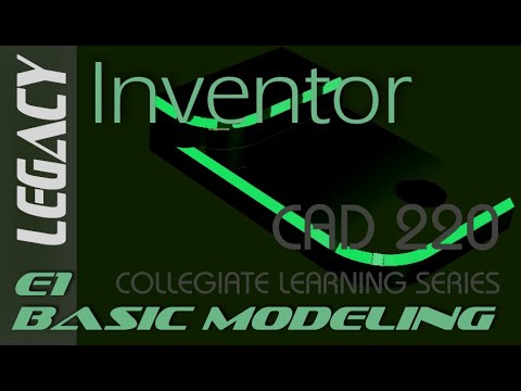 E1 Autodesk Inventor 2014 - Basic Modeling Tutorial for Beginners 1