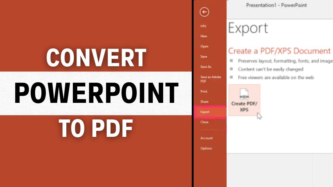 How To Convert Powerpoint To PDF - Full Guide
