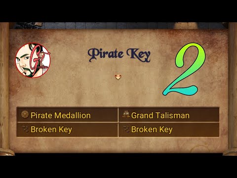 Pirate Key Crafting part2,Pirate Medallion, Broken Key,Grand Talisman, Location in treasure of Nadia