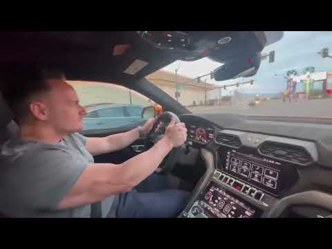 2024 Lamborghini Urus performante launch downtown Las Vegas #urus #lamborghini #lasvegas #race