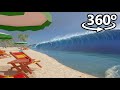 Tsunami At BEACH in 360° | VR / 4K