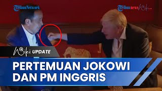 Momen Presiden Jokowi 'Ditinju dan Ditunjuk' PM Inggris Boris Johnson saat Pertemuan Disela KTT G7