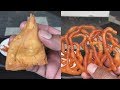 Jalebi And Mini Samosa Classical Indian Street Vendor