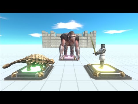 Mutant Primates vs Herbivore Dinosaurs vs Ancient Humans - Animal Revolt Battle Simulator