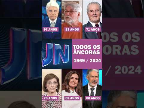 TODOS OS APRESENTADORES ONTEM E HOJE #jornalismo #televisão #notícias