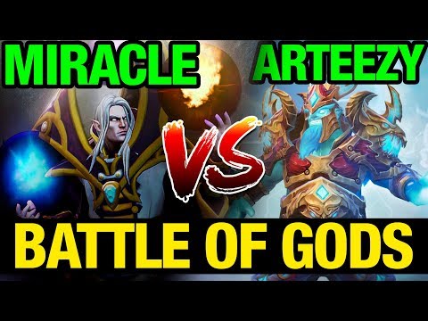 BATTLE OF GODS! - ARTEEZY VS MIRACLE - STORM VS INVOKER - Dota 2