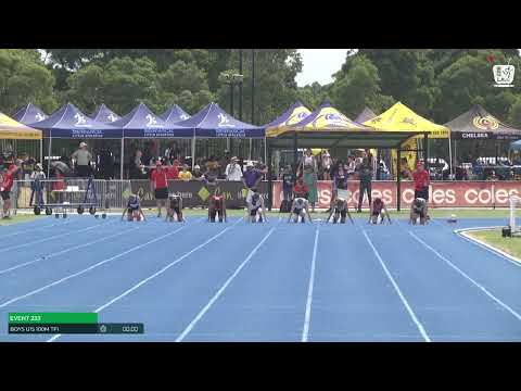 Boys U15 100m Timed Final 1 : 2024-25 State Track and Field Championships