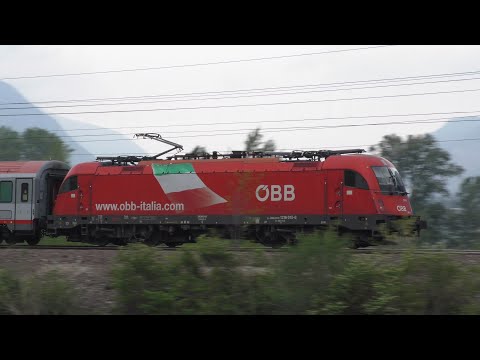 2019-05-11 Ferrovia del Brennero - Transiti sul curvone di Ossenigo 2/3