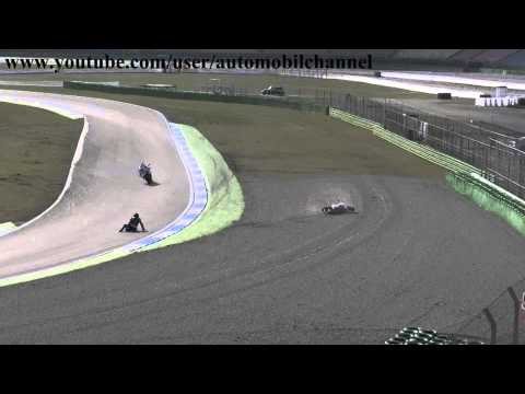Motorbike Motorrad Crash Accident Unfall 09.03.2013 Hockenheimring Trackday Lowside