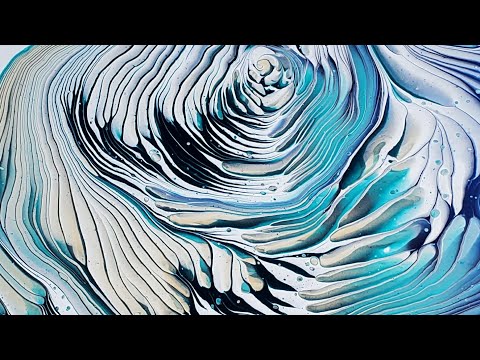 Misato/Cool Breeze 💫 A Split Cup Wandering Ring Pour with Amazing Lines & Definition!