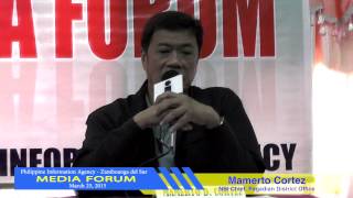 preview picture of video 'Media Forum with NBI Pagadian District Office chief Mamento Cortez'
