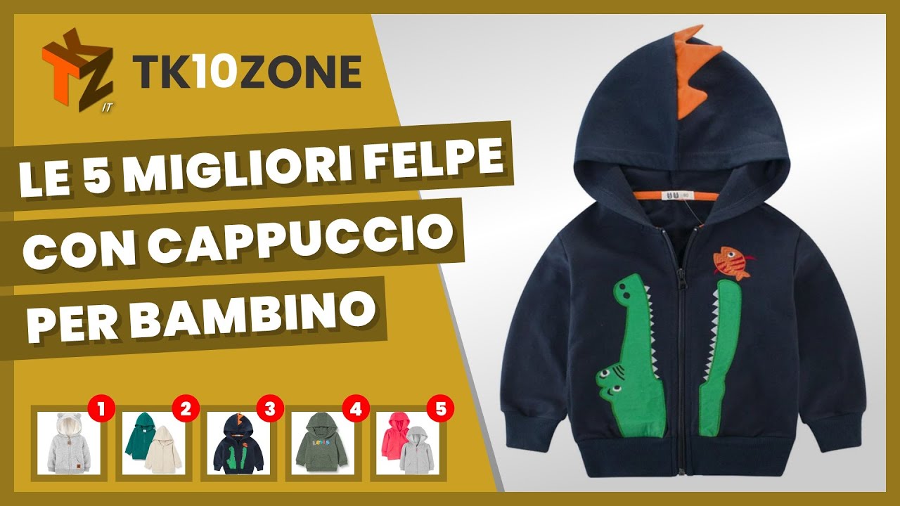 Le 5 migliori felpe con cappuccio per bambino