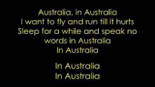 manic street preachers australia with lyrcs