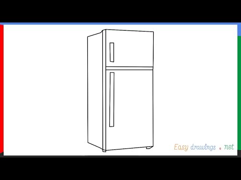 , title : 'Fridge drawing | How to draw a fridge step by step for beginners'