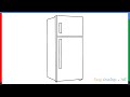 Fridge Drawing How To Draw A Fridge Step By Step For Beginners