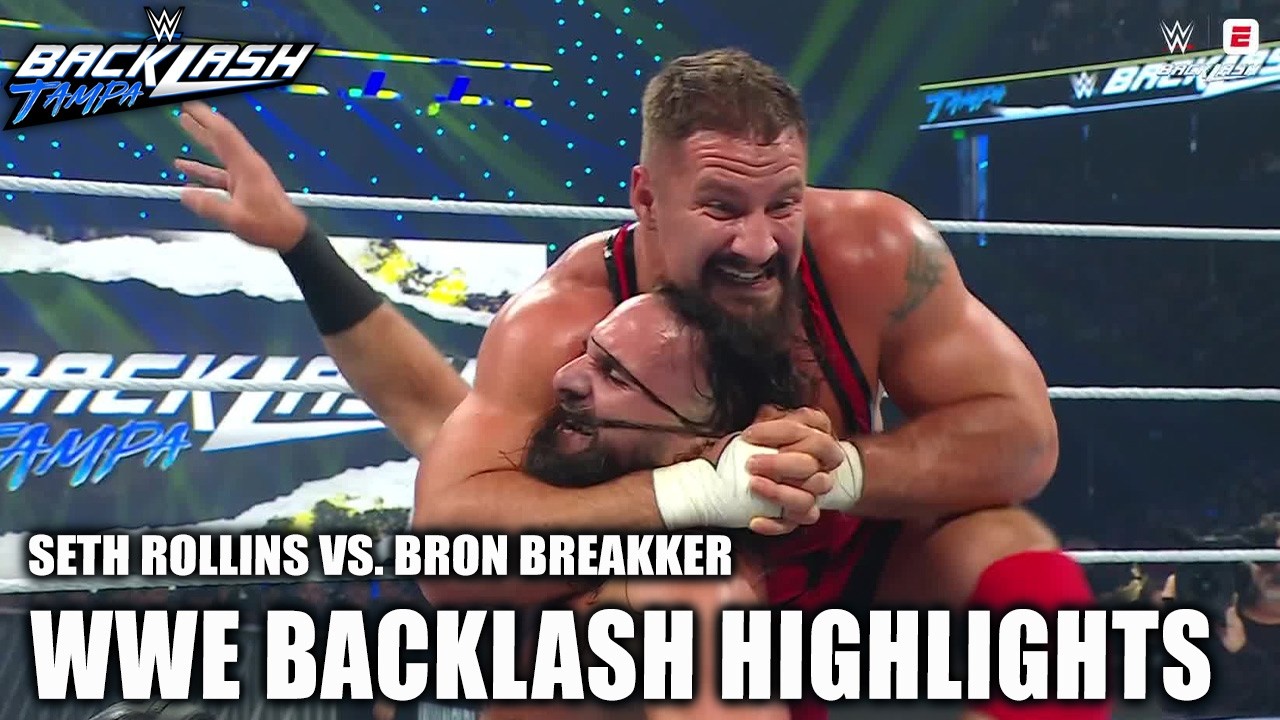 Seth Rollins vs. Bron Breakker | Backlash Highlights | WWE on ESPN