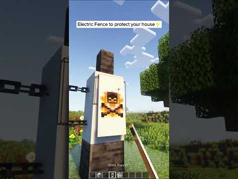 Electric Fence in Minecraft😱 #shorts