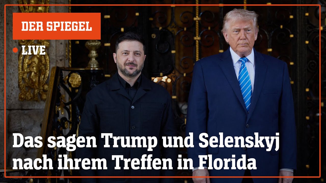 Livestream: Das sagen Trump und Selenskyj nach ihrem Treffen in Florida | DER SPIEGEL