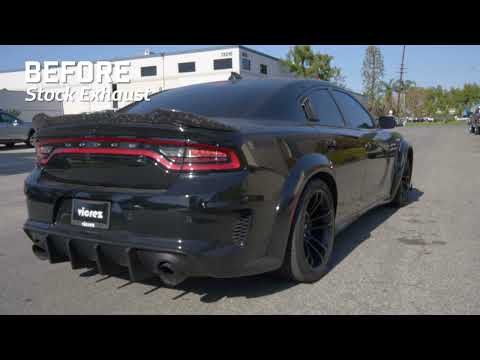 (BEFORE vs AFTER) Dodge Charger SRT 392 V8 6.4L 2015-2021 ➡ EXG Cat-Back Exhaust System vzp100107