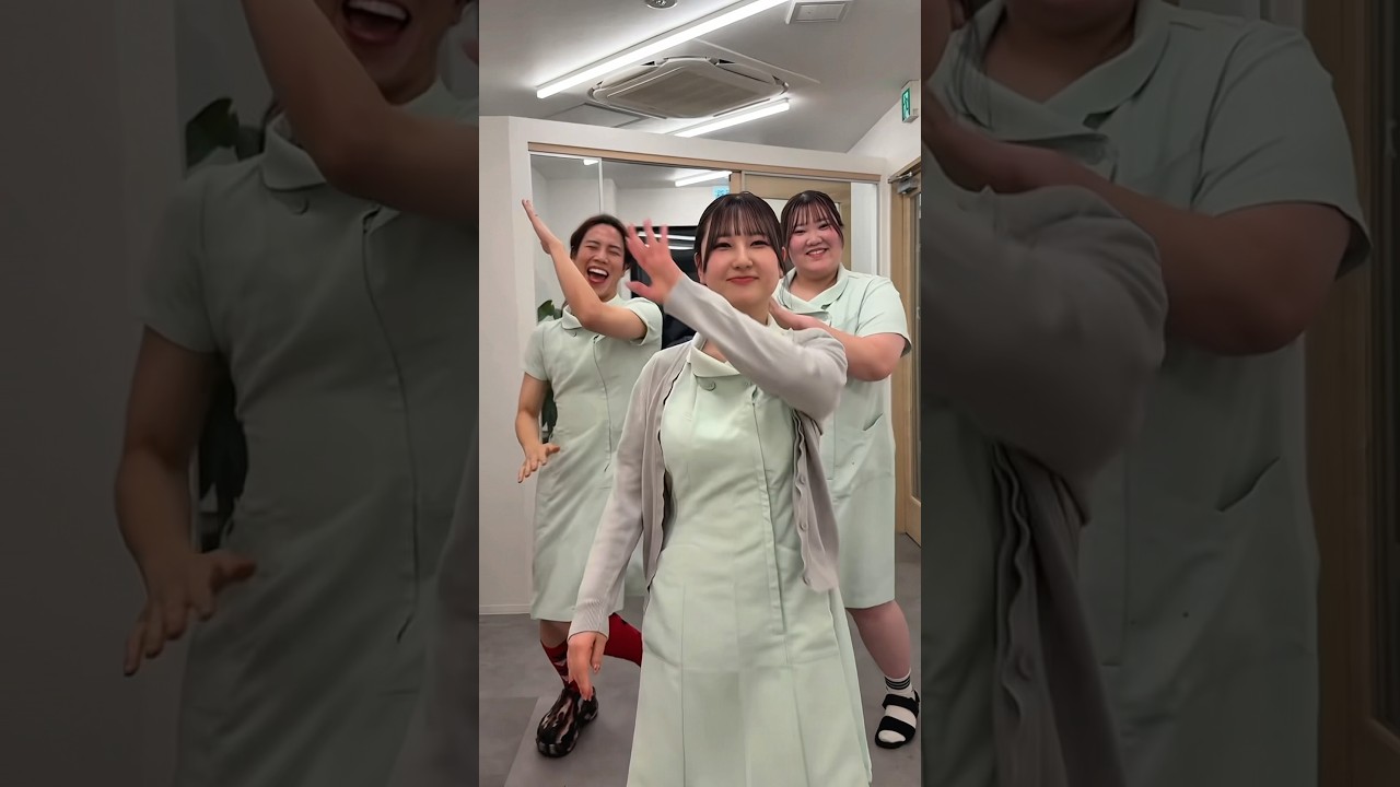 【美人歯科衛生士3人組】話題の曲に音ハメしてみました#Shorts