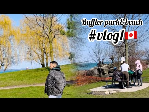 Buffler park and beach🌊🏖️🇨🇦| Canada🇨🇦| vlog 1|