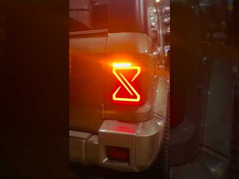 Custom Tail Light For New Mahindra Thar , Aftermarket taillight #tharlover #mahindrathar #shorts
