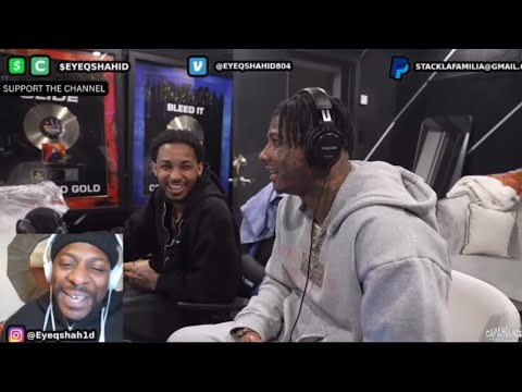 Blueface does his 1st Reaction to EyeQ Shahid LIVE‼️😂 (HILARIOUS)